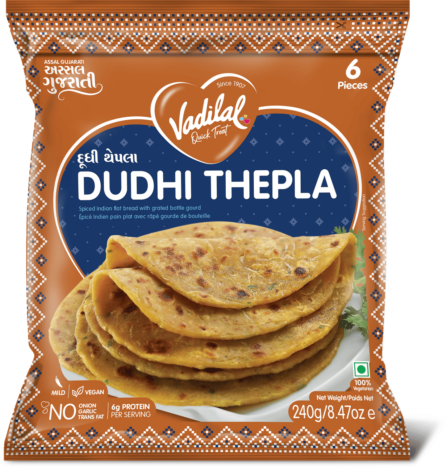 Vadilal Dudhi Thepla 240g