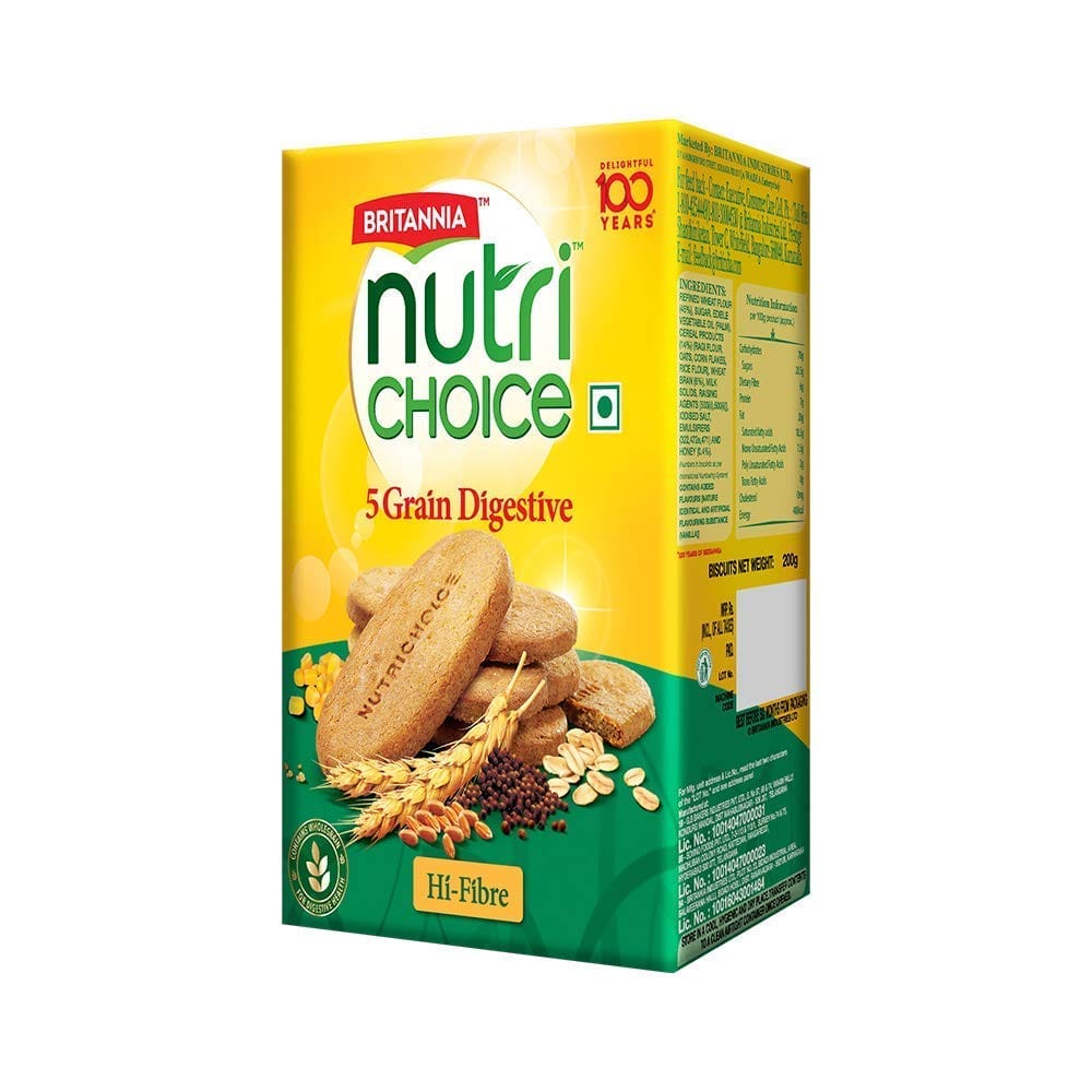 Britannia Digestive 5-grain NC 250g