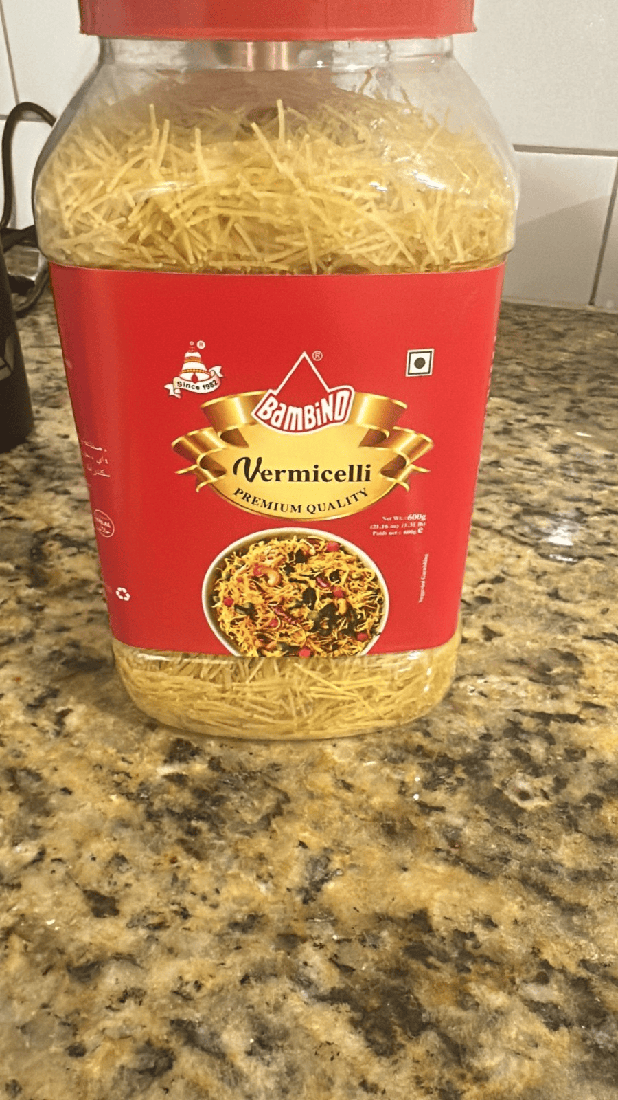 Bambino Short cut Vermicelli Jar 600g
