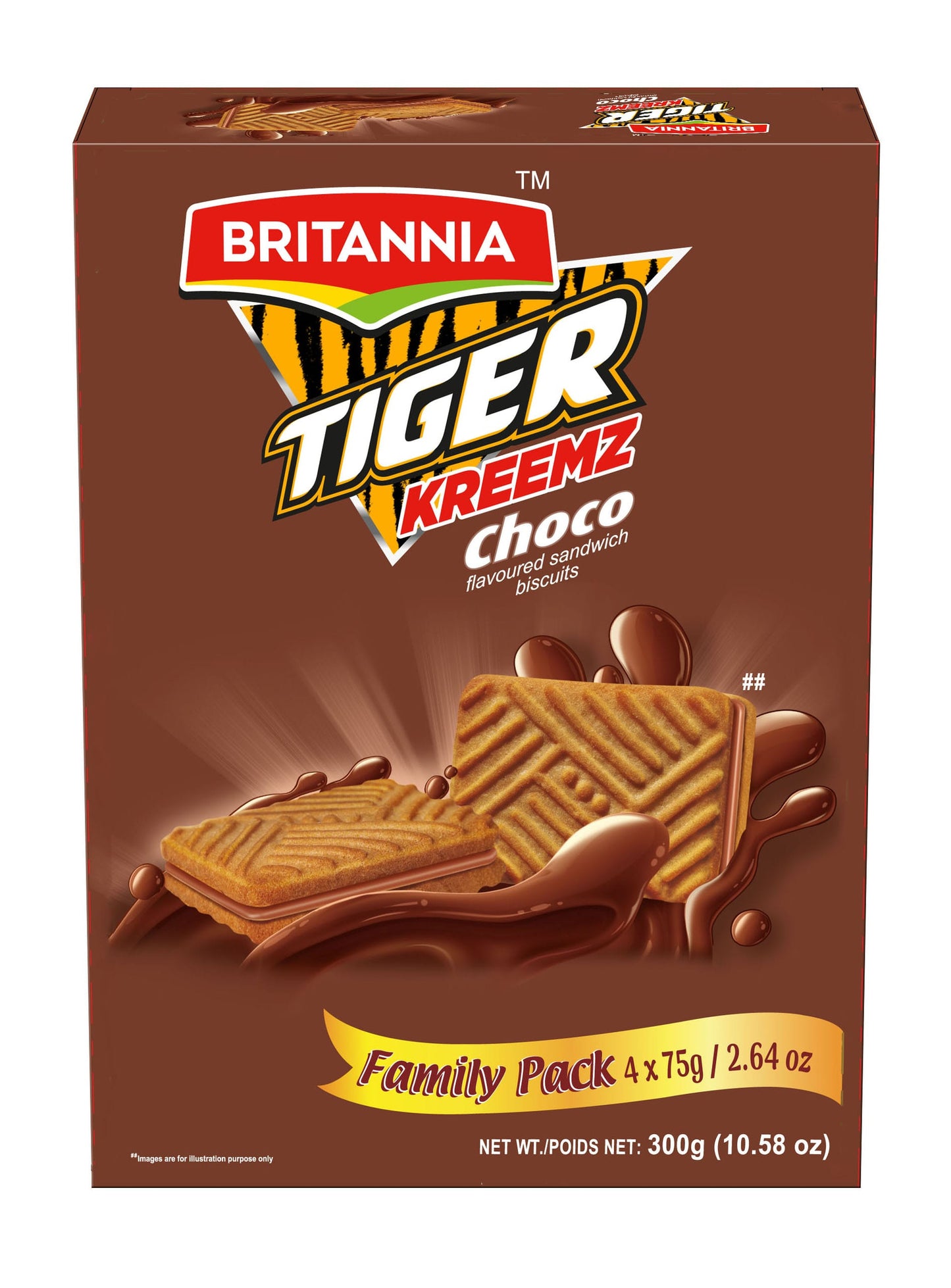 Britannia Tiger Kreemz Choco 300g