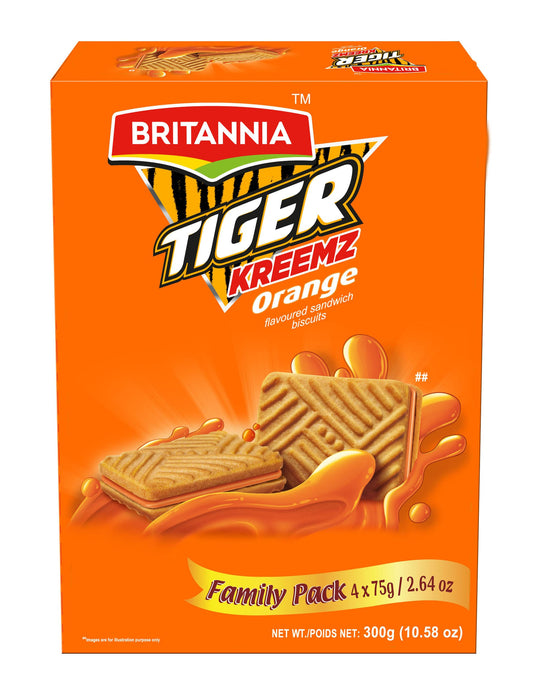 Britannia Tiger Kreemz Orange 300g