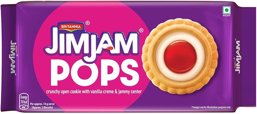 Britannia Treat Jim Jam Pops 70g