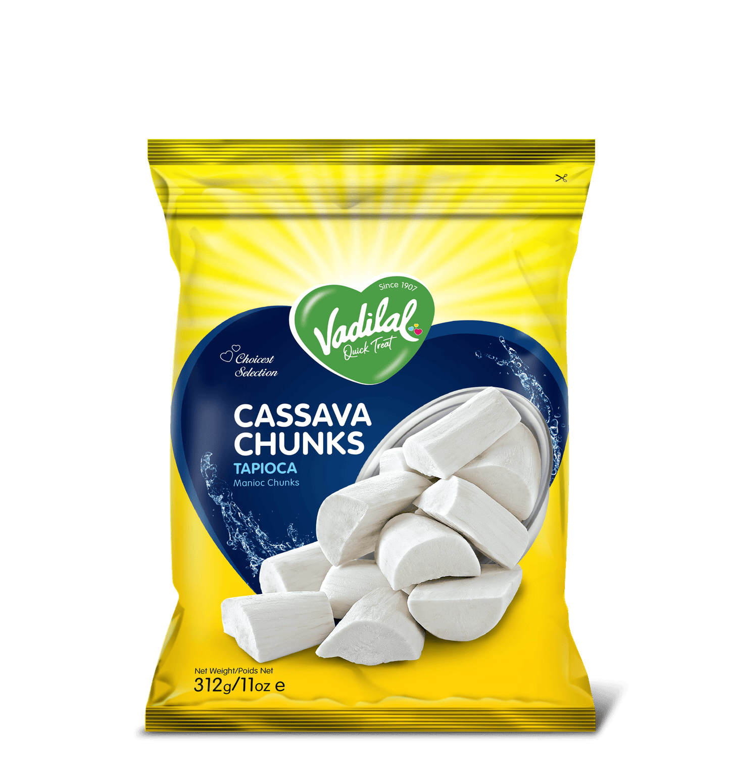 Vadilal Cassava Chunks 312g
