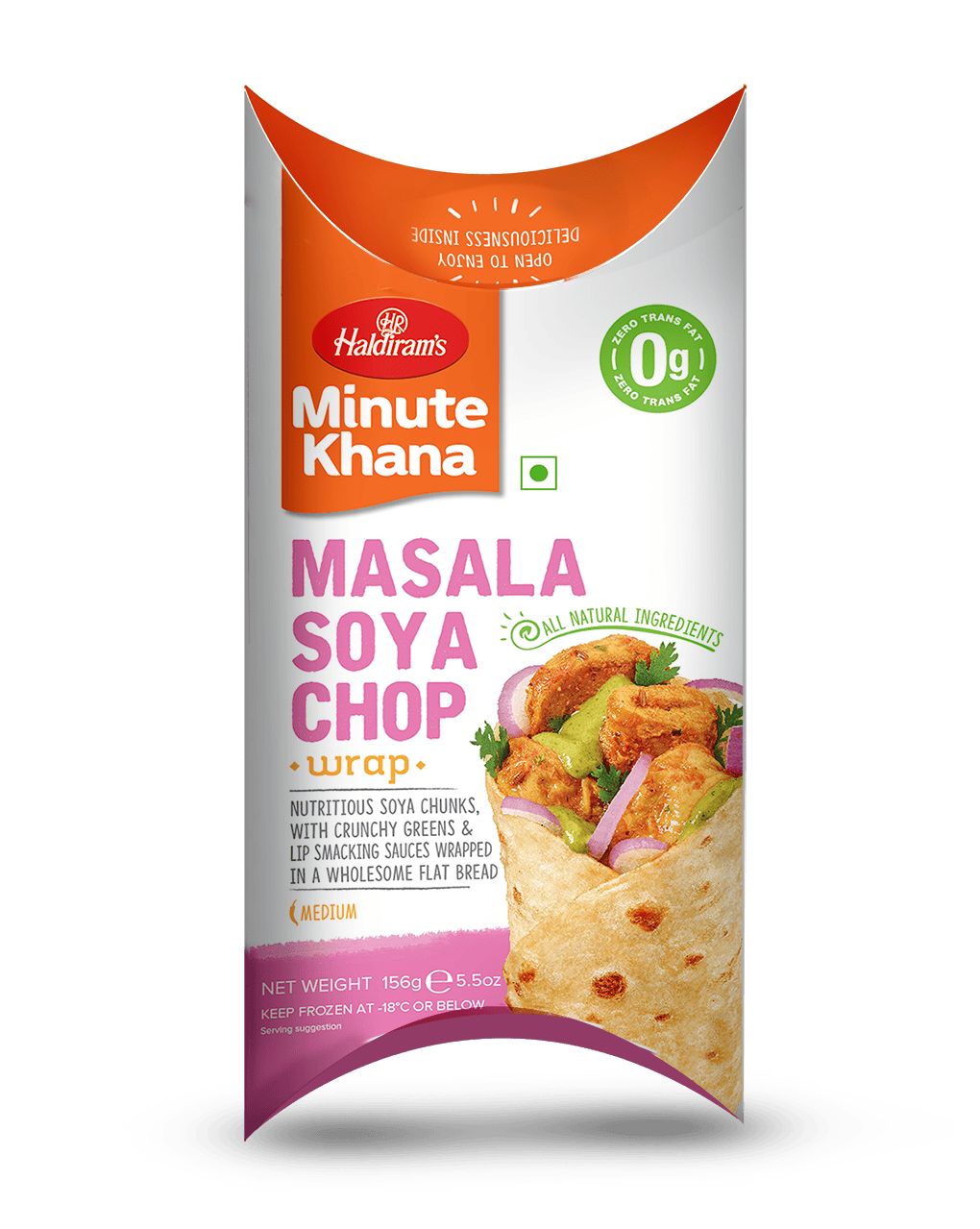 Frozen Desi Wraps Soya Chop 156g (Haldirams)