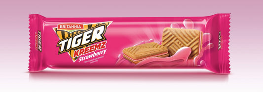 Britannia Tiger Kreemz Strawberry 300g