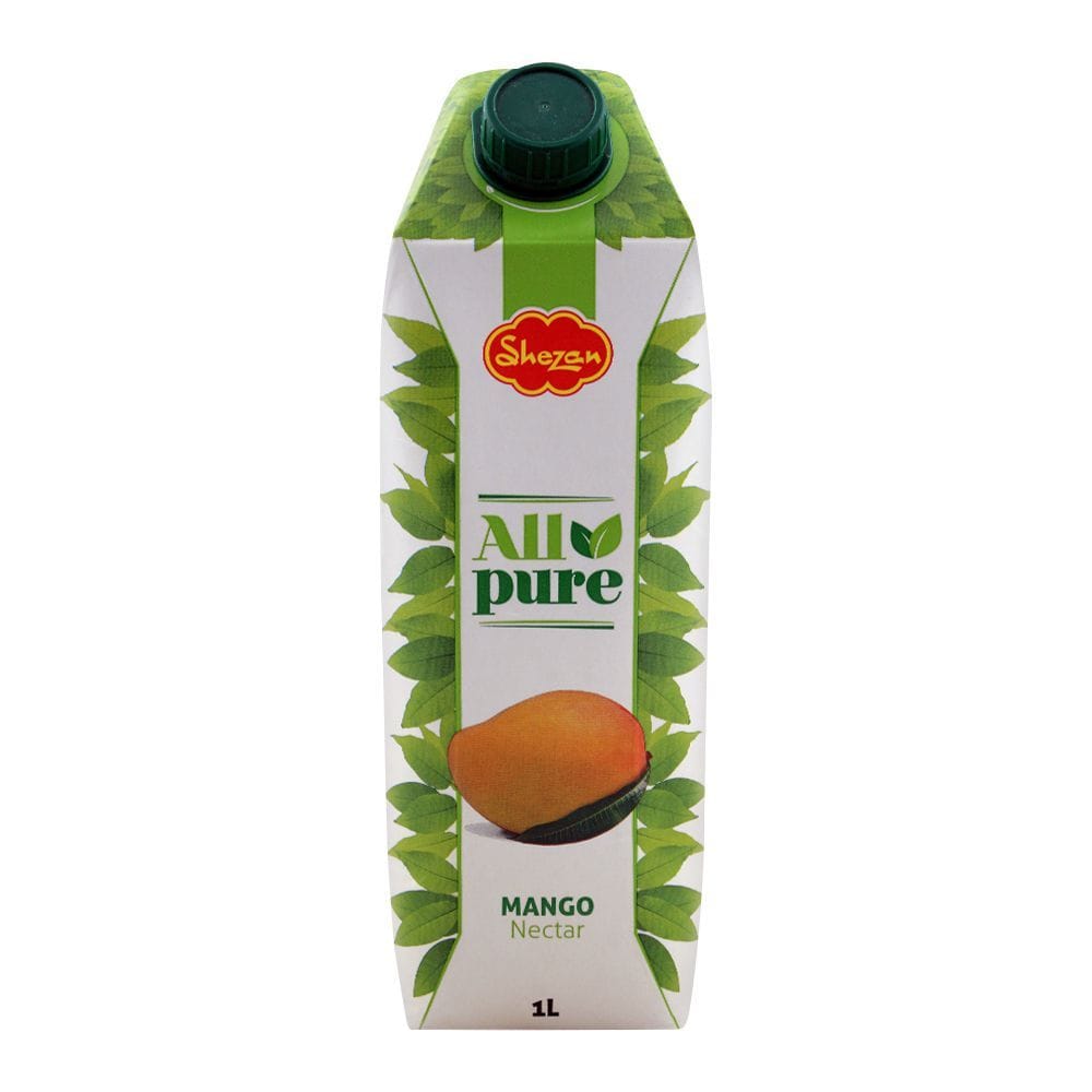 Shezan Happy Farms Mango Nectar Juice - 1 L Tetra Pack