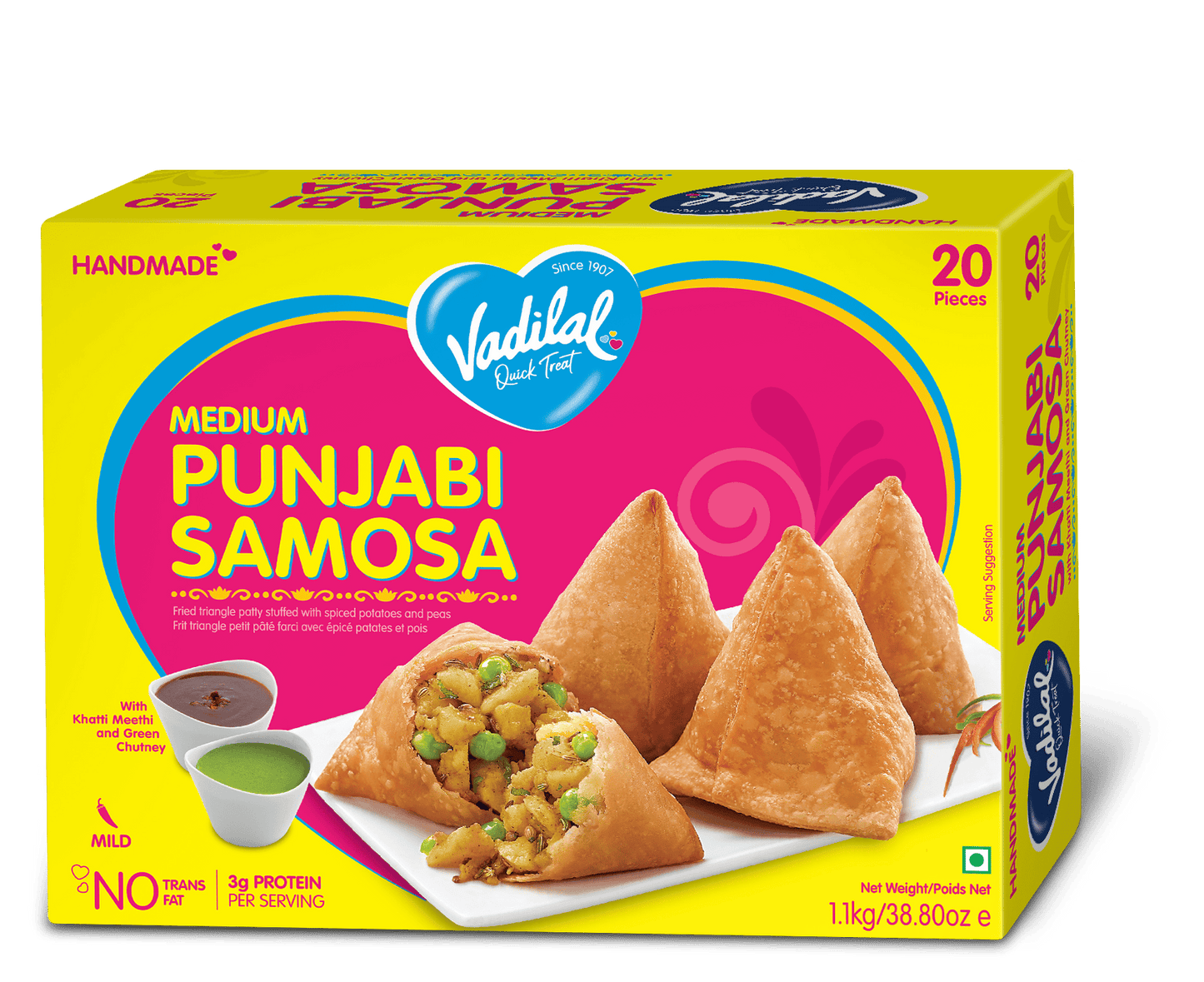 Vadilal Medium Punjabi Samosa 20x50g