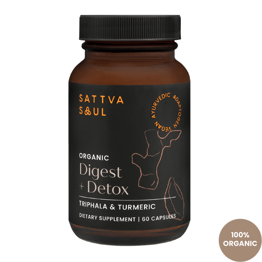 Organic Triphala and Turmeric Capsules (60 Capsules)