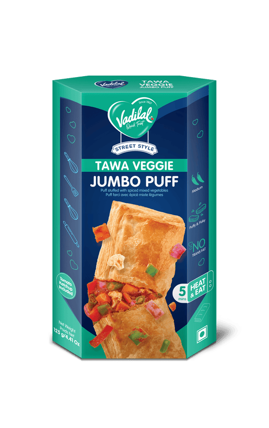 Vadilal Tawa Veggie Jumbo Puff 125g