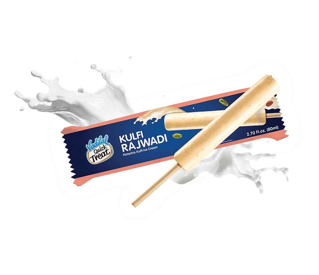 Vadilal Cylindrical Rajwadi Kulfi 80ml