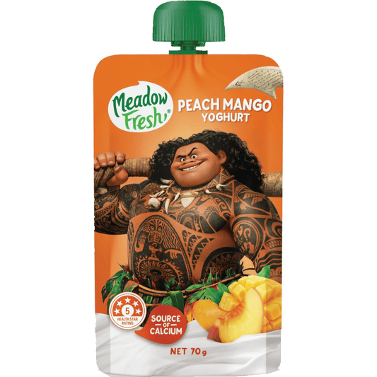 Meadow Fresh Yoghurt Peach Mango Pouch 70g