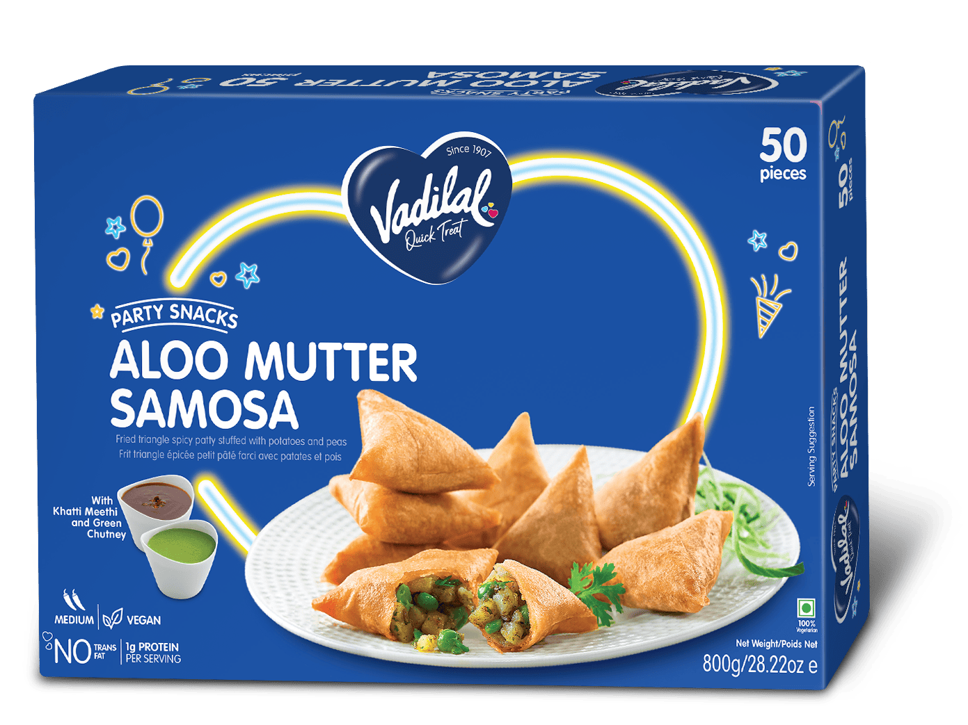 Vadilal Aloo Matar Party Samosa 15g