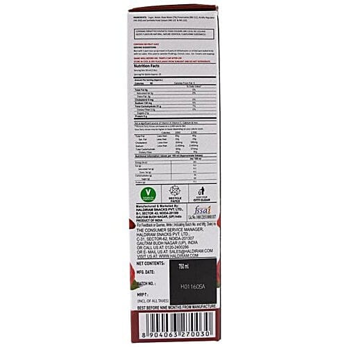 Haldiram Syrup Rose 750ml