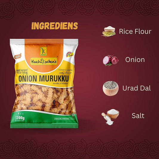 Onion Murukku 200g (KozhikodenÃ¢â‚¬â„¢s)