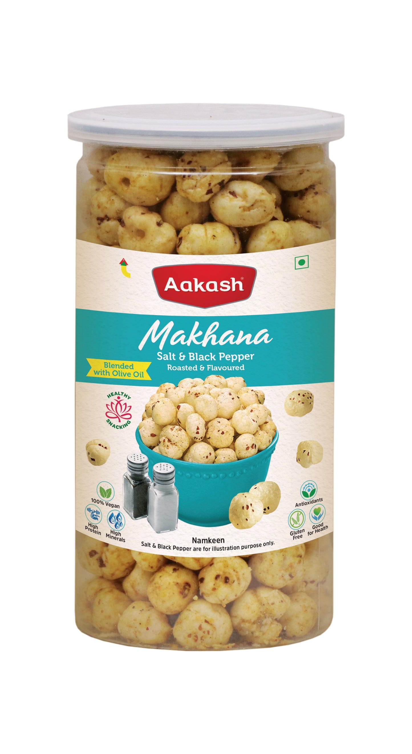 Aakash Makhana Salt & Pepper 30g