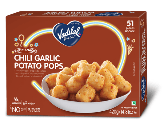Vadilal Chilli Garlic Potato Pops 420g