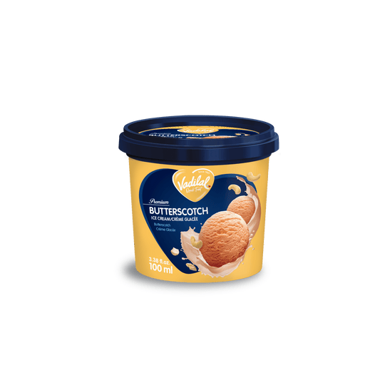 Vadilal Butterscotch Ice Cream 100ml Tub