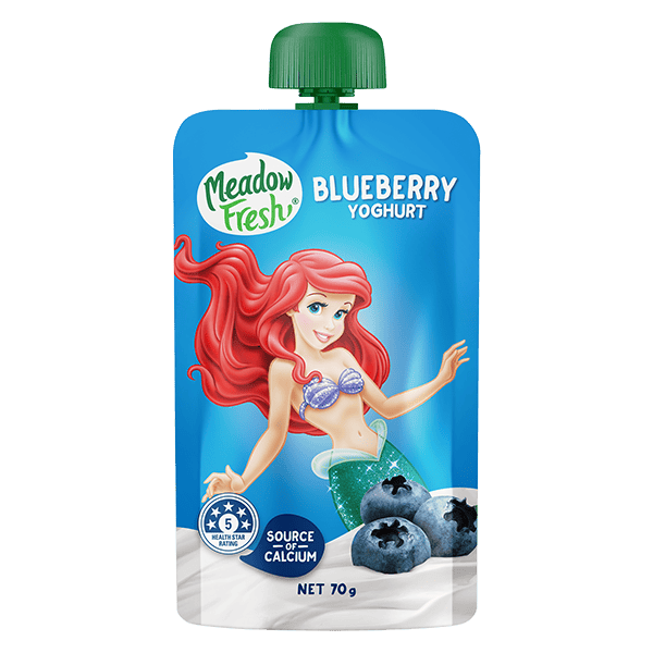 Meadow Fresh Yoghurt Blueberry Pouch 70g