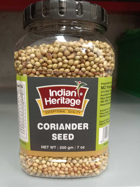 Jar Corrainder Seeds 200g (Indian Heritage)
