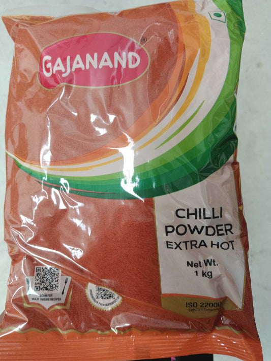 Chilli Powder Extra Hot 1kg (Gajanand)