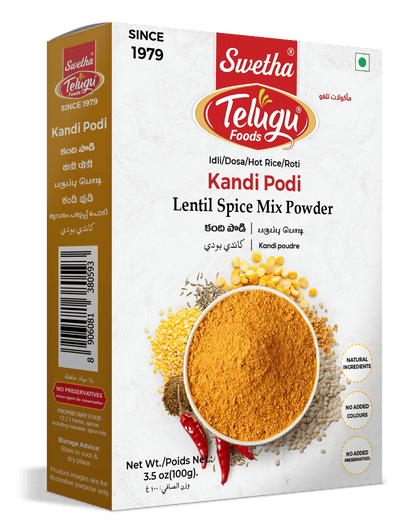Telugu Kandi Podi 100g (Toor Dal Spice Mix)
