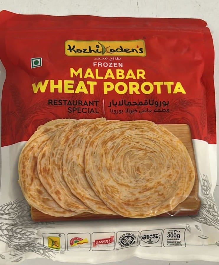 Frozen Malabar Wheat Parotta 300g (Kozhikoden)