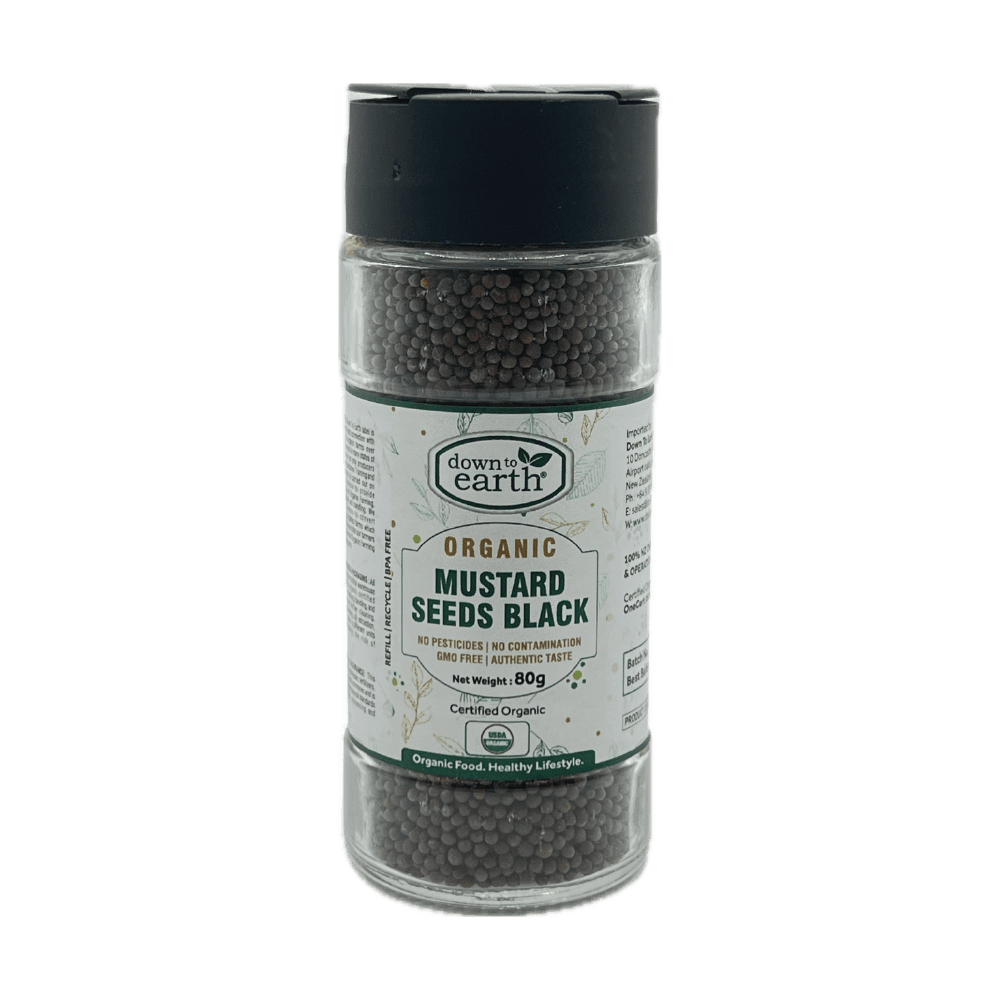 Organic Mustard Seeds Black 80g (Down To Earth)