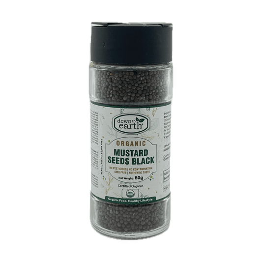 Organic Mustard Seeds Black 80g (Down To Earth)