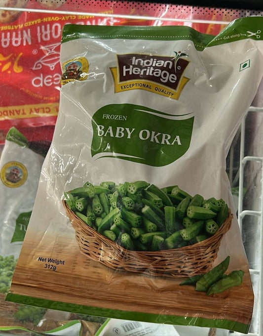 Frozen Baby Okra 312g (Indian Heritage)