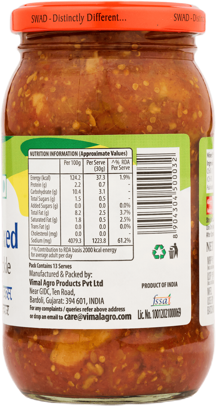 SWAD Punjabi Mixed Pachranga Pickle 450g