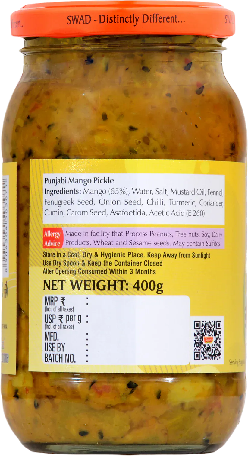 Swad Pickled Mango Punjabi 450g