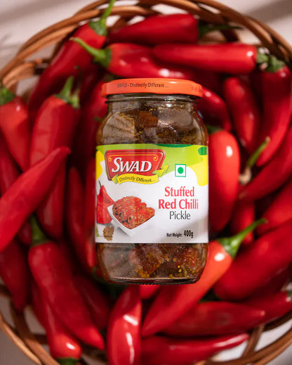 SWAD Stuffed Red Chilli Pickle 450g