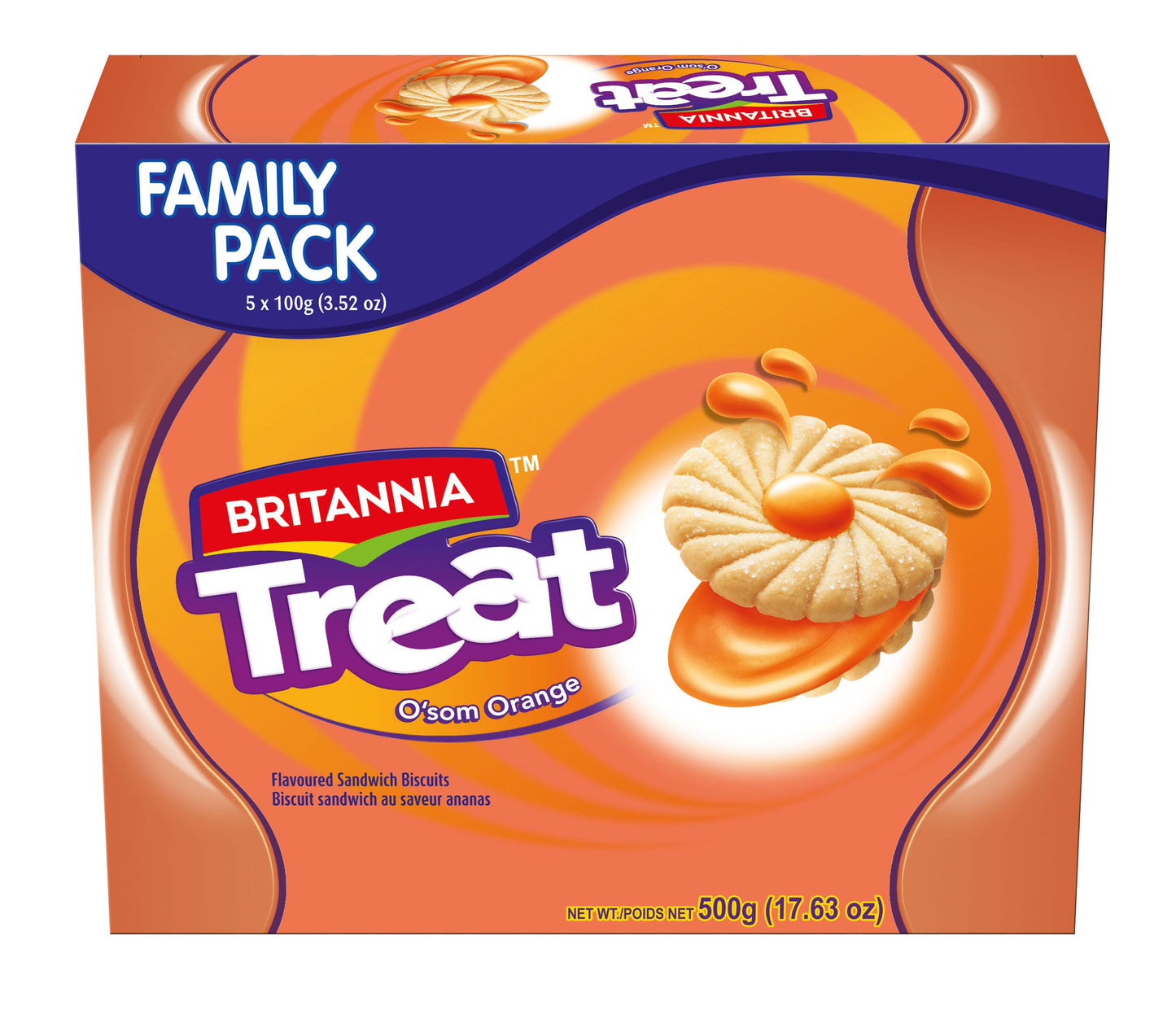 Britannia Treat Cream Orange 500g