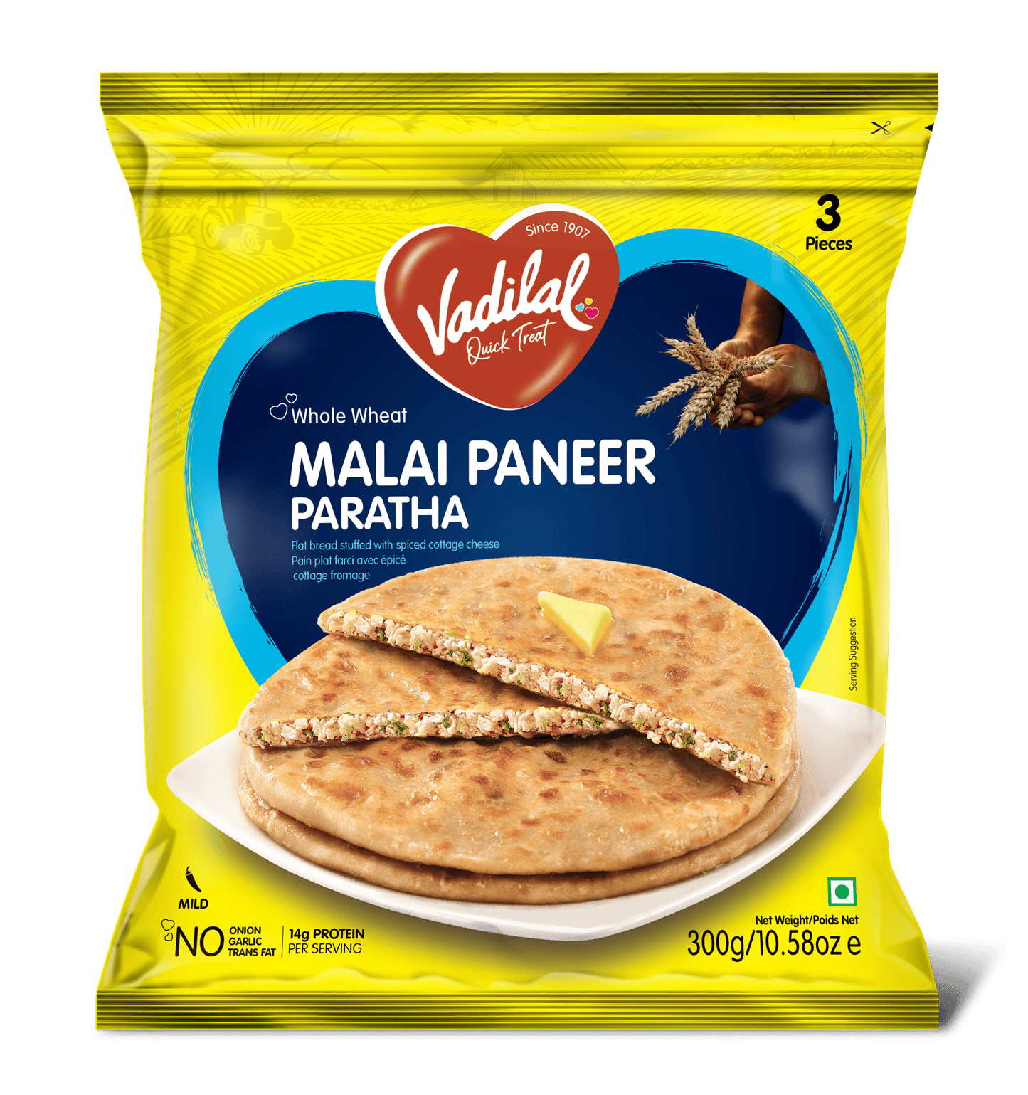 Vadilal Malai Paneer Paratha 300g