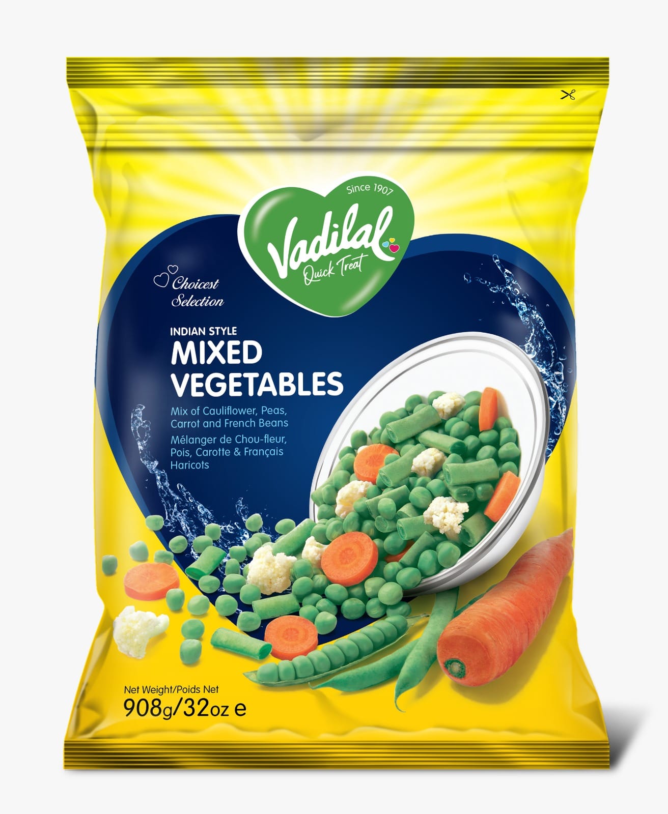 Vadilal Mixed Vegetables (Indian Style) 908g